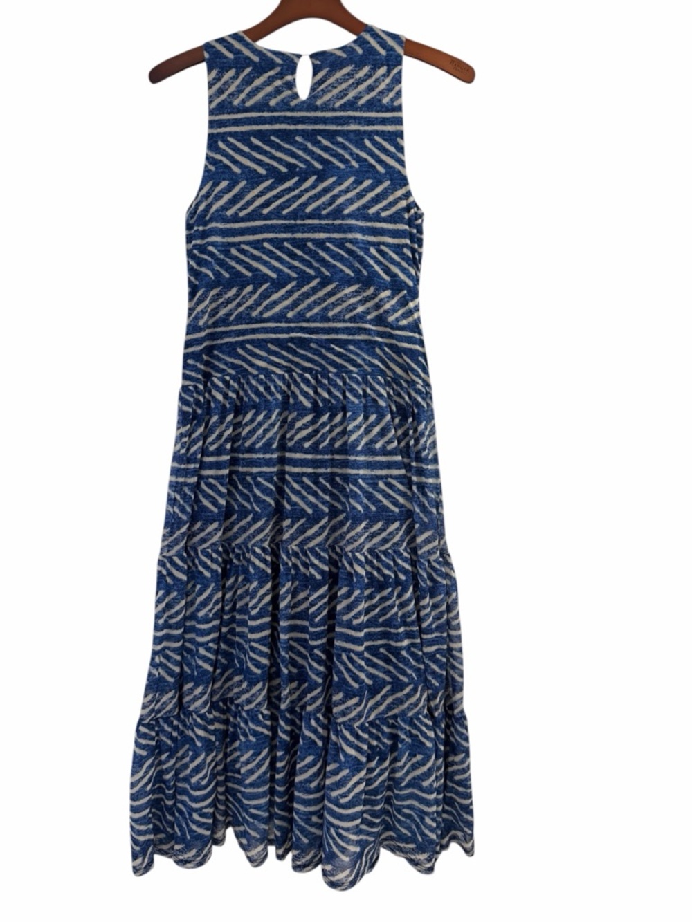 Sleeveless Blue Patterned Polo Ralph Lauren Dress